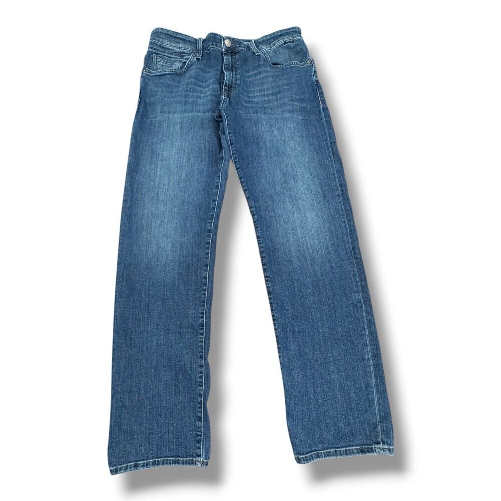 MAVI Zach Straight Leg Jeans Denim Dark Wash Light Whiskering Men’s Size 36 X 33